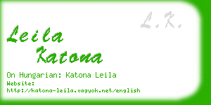 leila katona business card